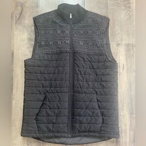 Men's Black Quilted Vest